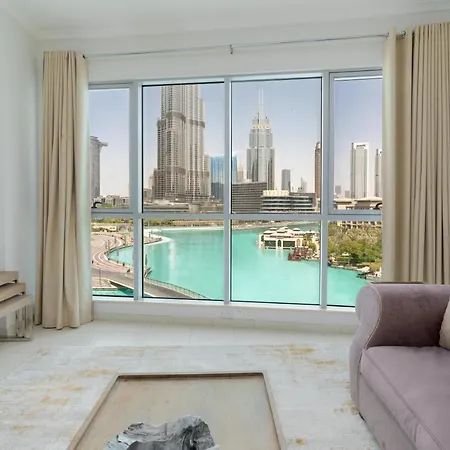 King 2 Bedroom With Burj Khalifa & Fountain View Dubai Exterior photo
